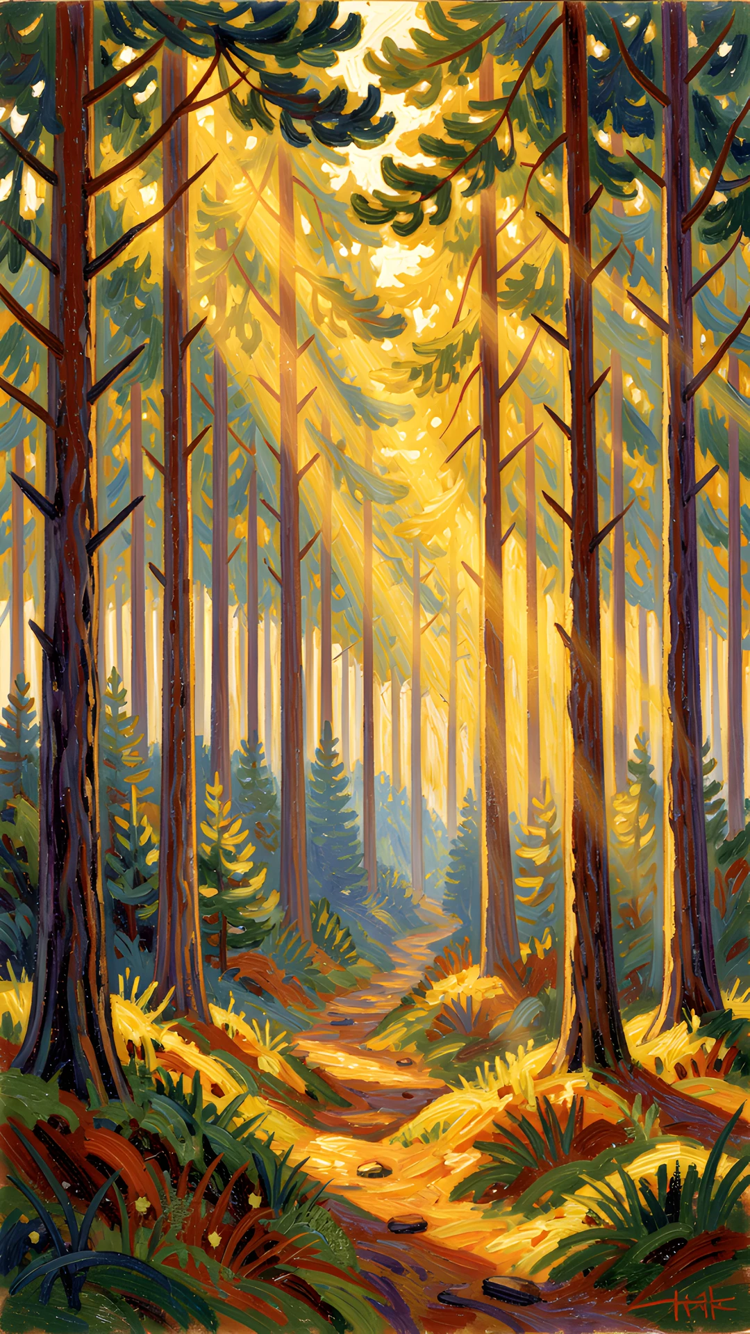 Whimsical Woodland Scene