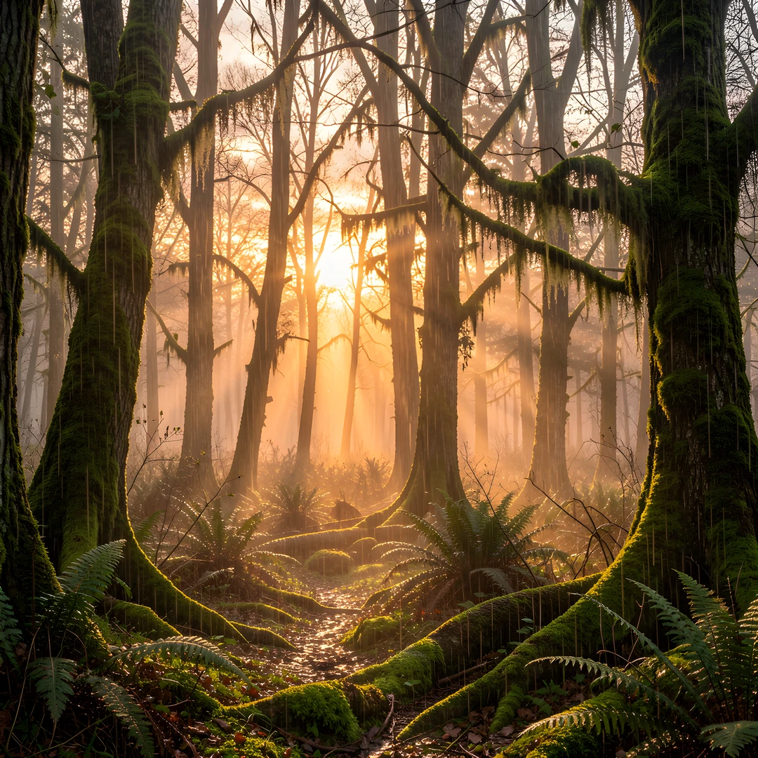 Misty Forest Awakening
