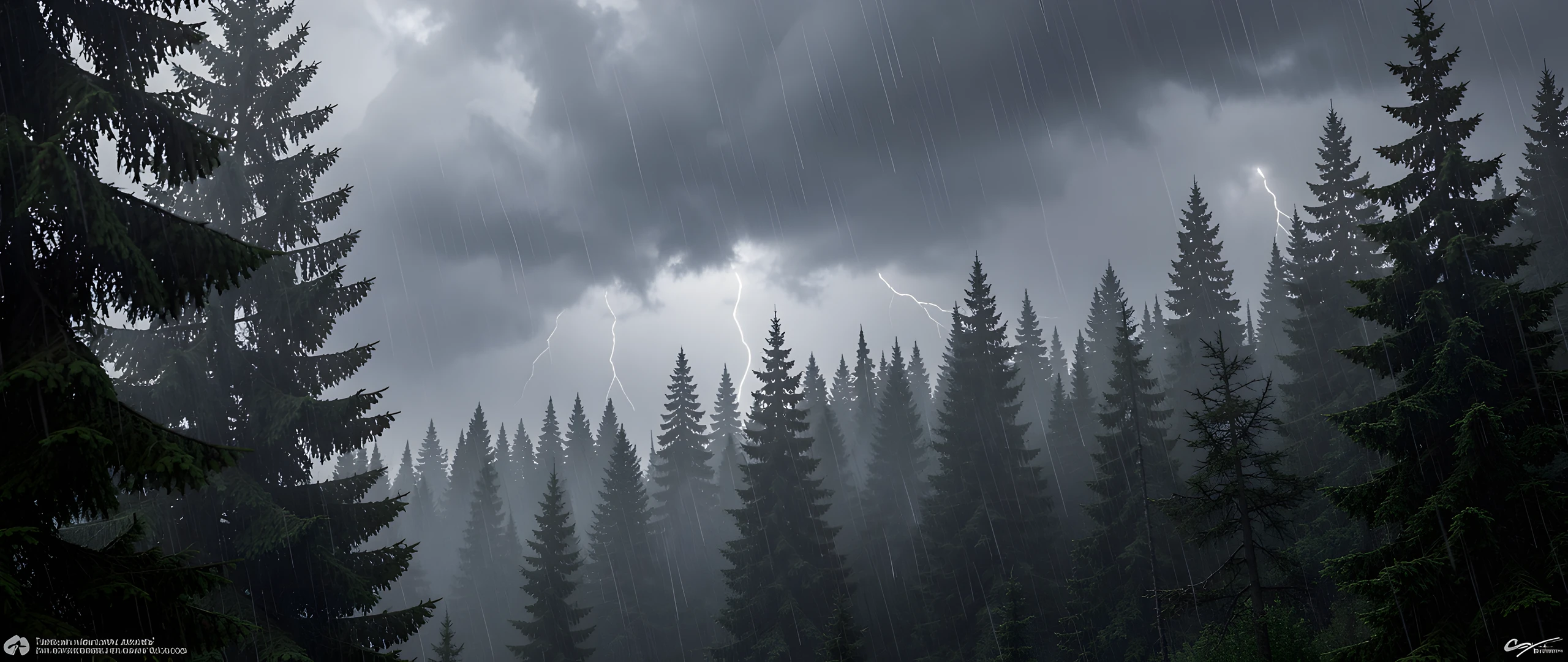 Misty Forest Storm