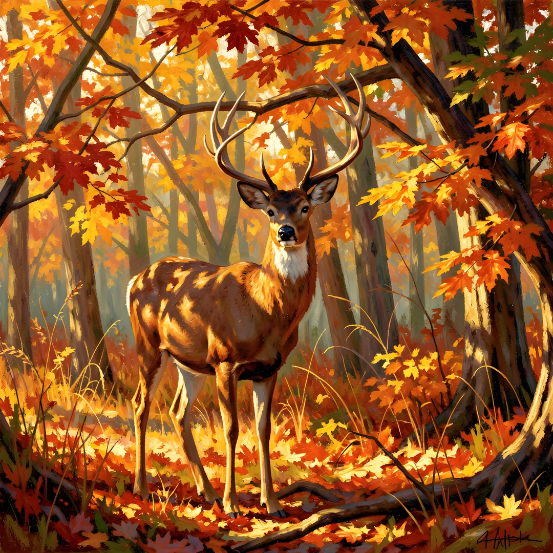 Forest Dappled Deer
