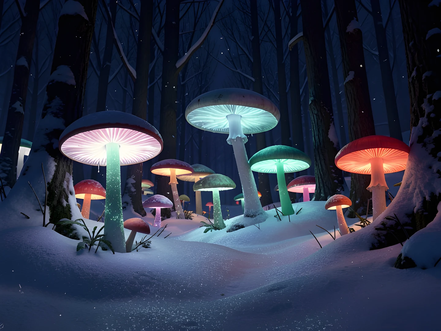 Frozen Fungal Forest