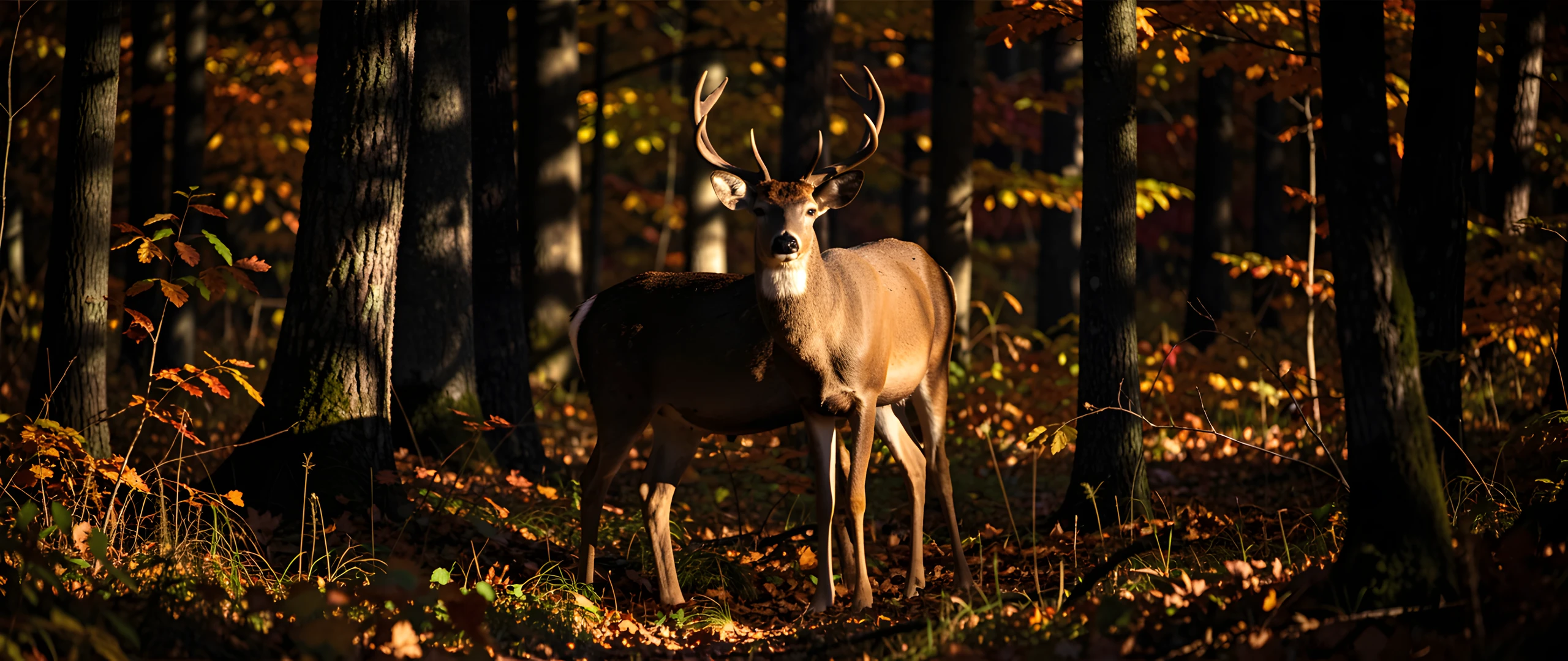 Golden Forest Shadows