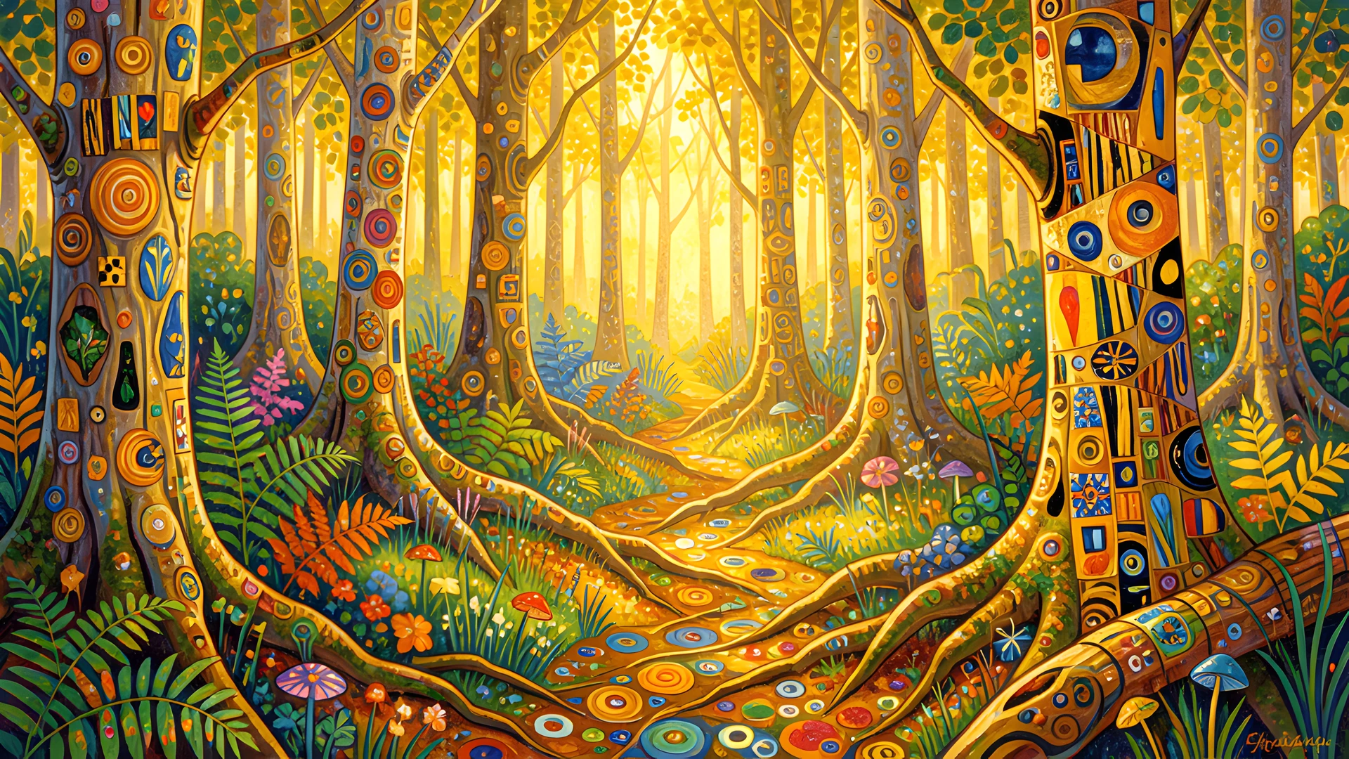 Golden Forest Floor