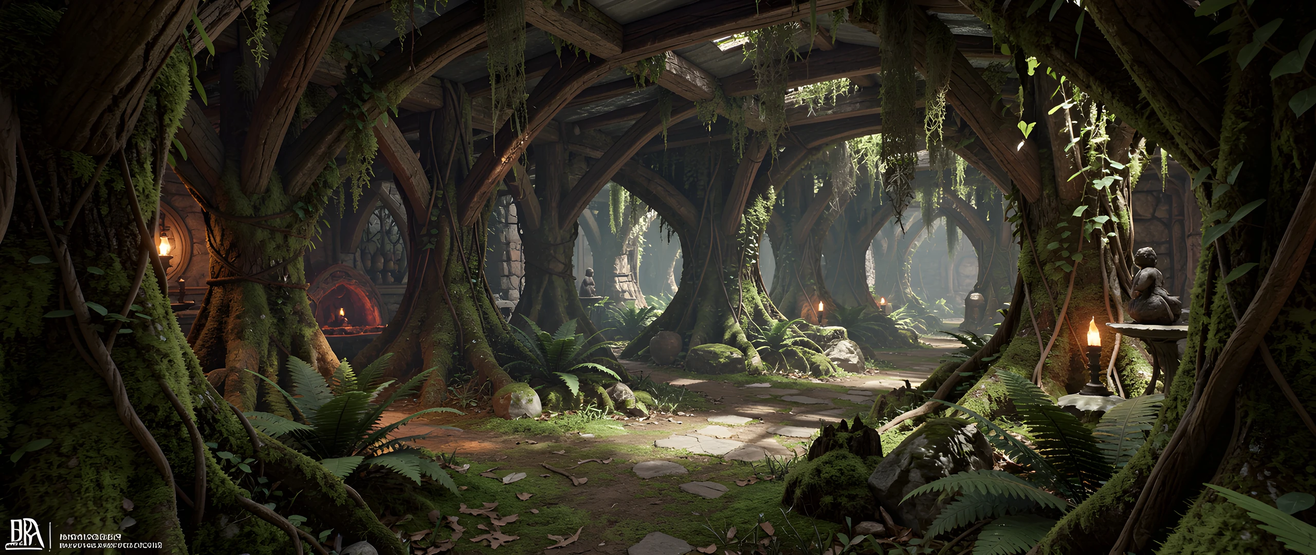 Mossy Ancient Hall