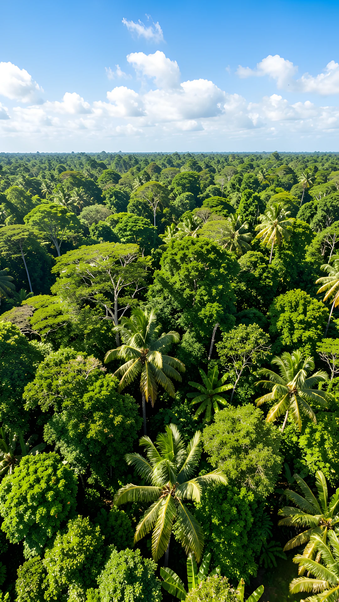 Tropical Leafy Skies