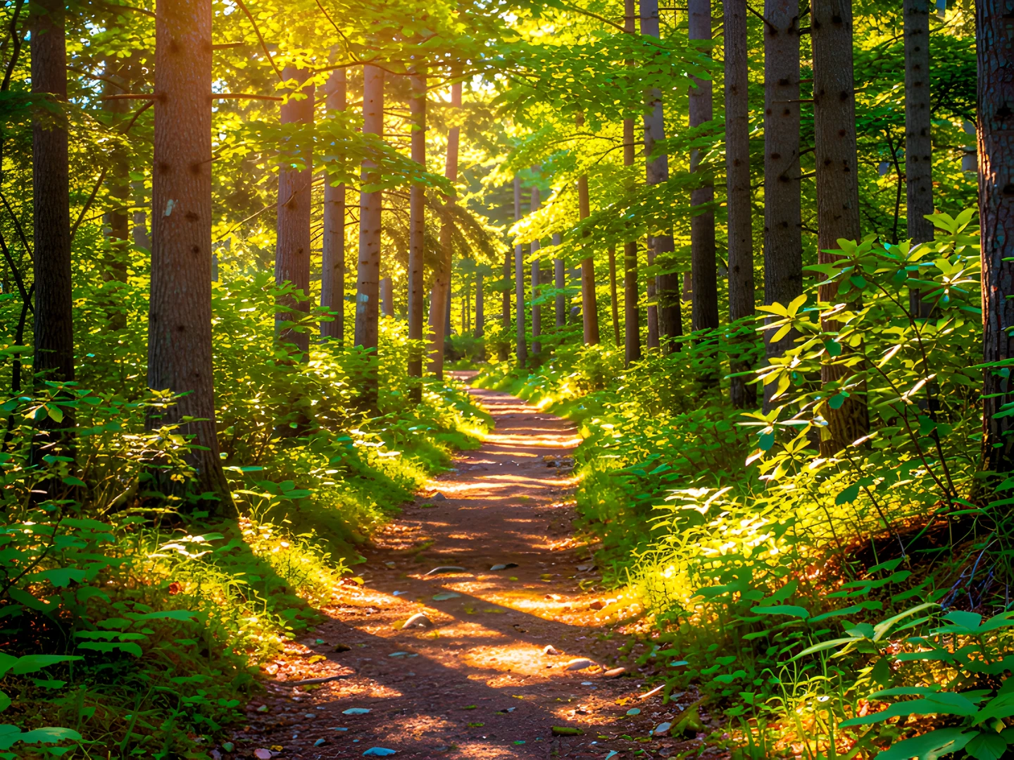 Dappled Forest Light