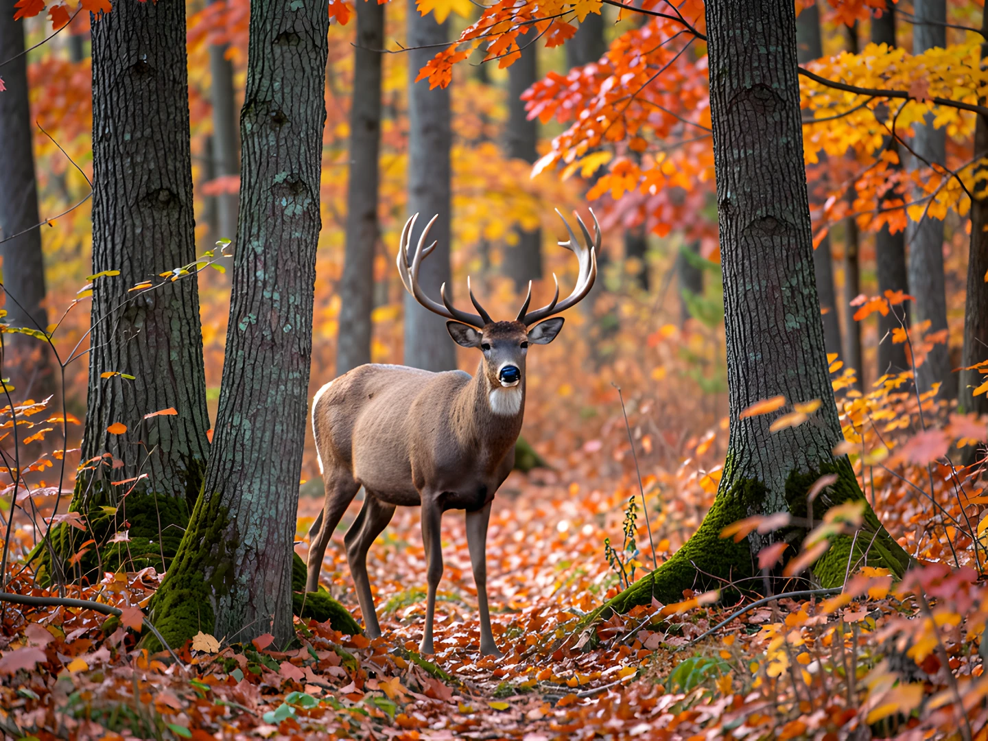 Fawn In Forest