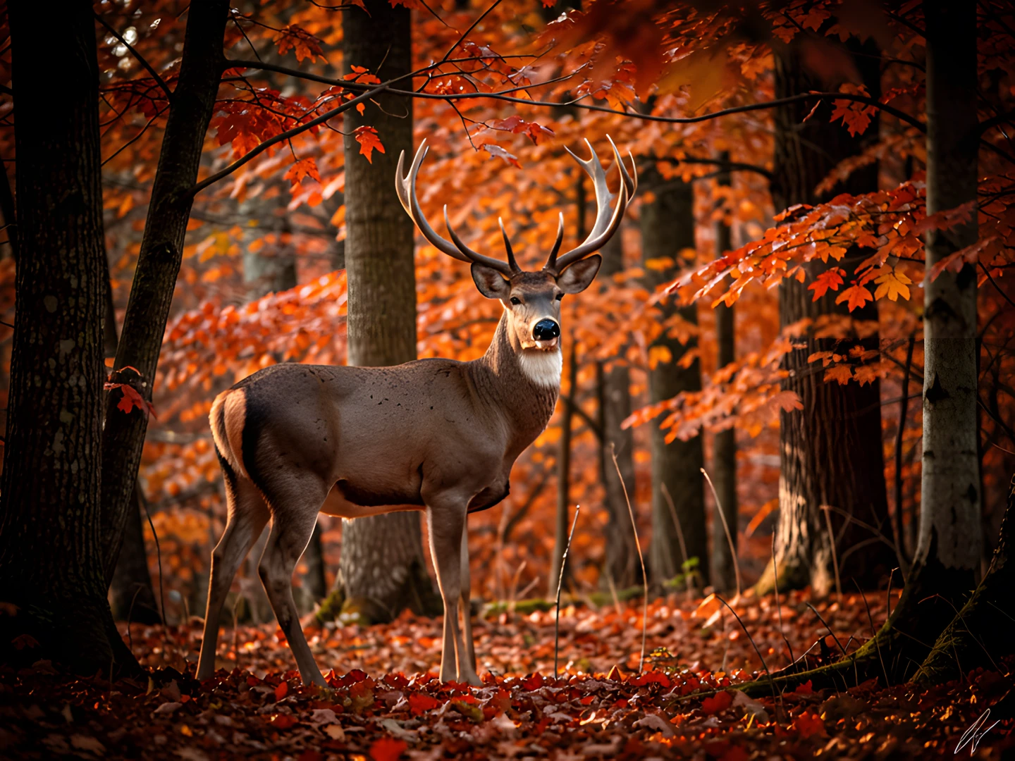 Autumn Forest Scene
