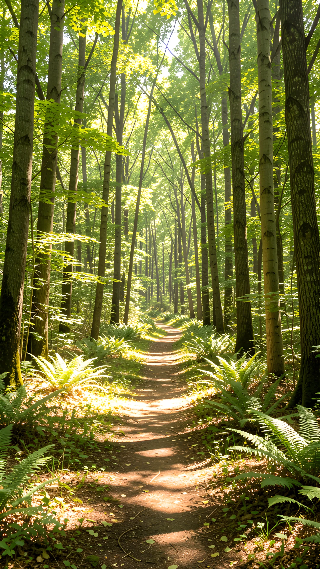 Sunlit Forest Path
