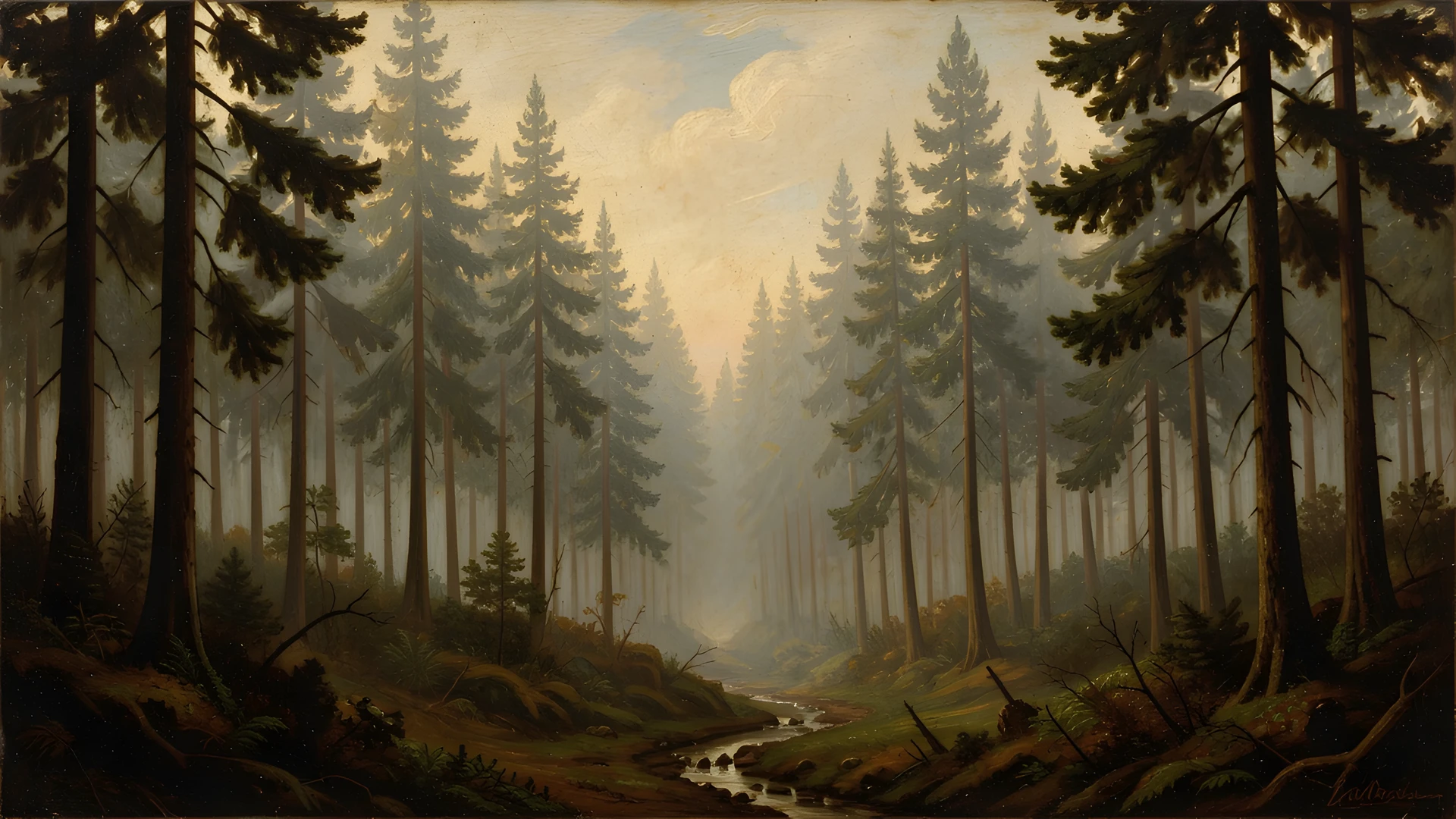 Misty Forest Glow