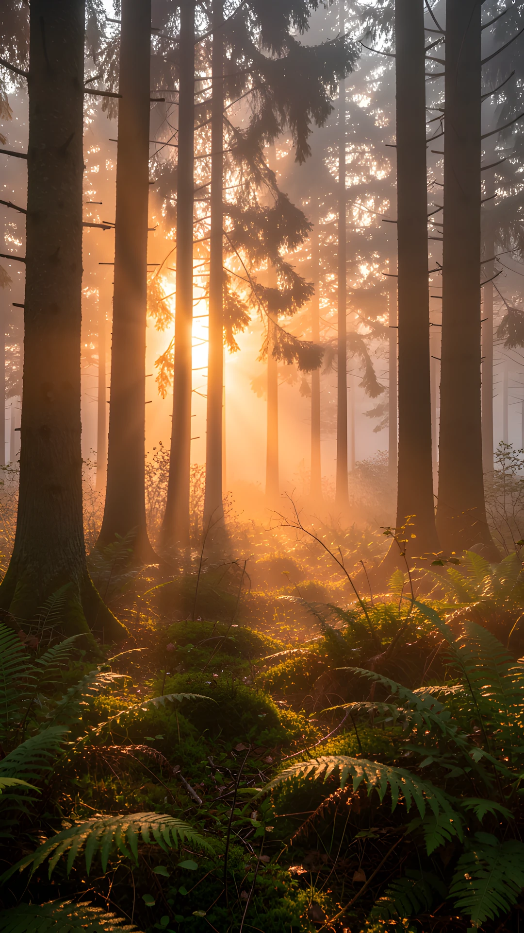 Morning Forest Glow