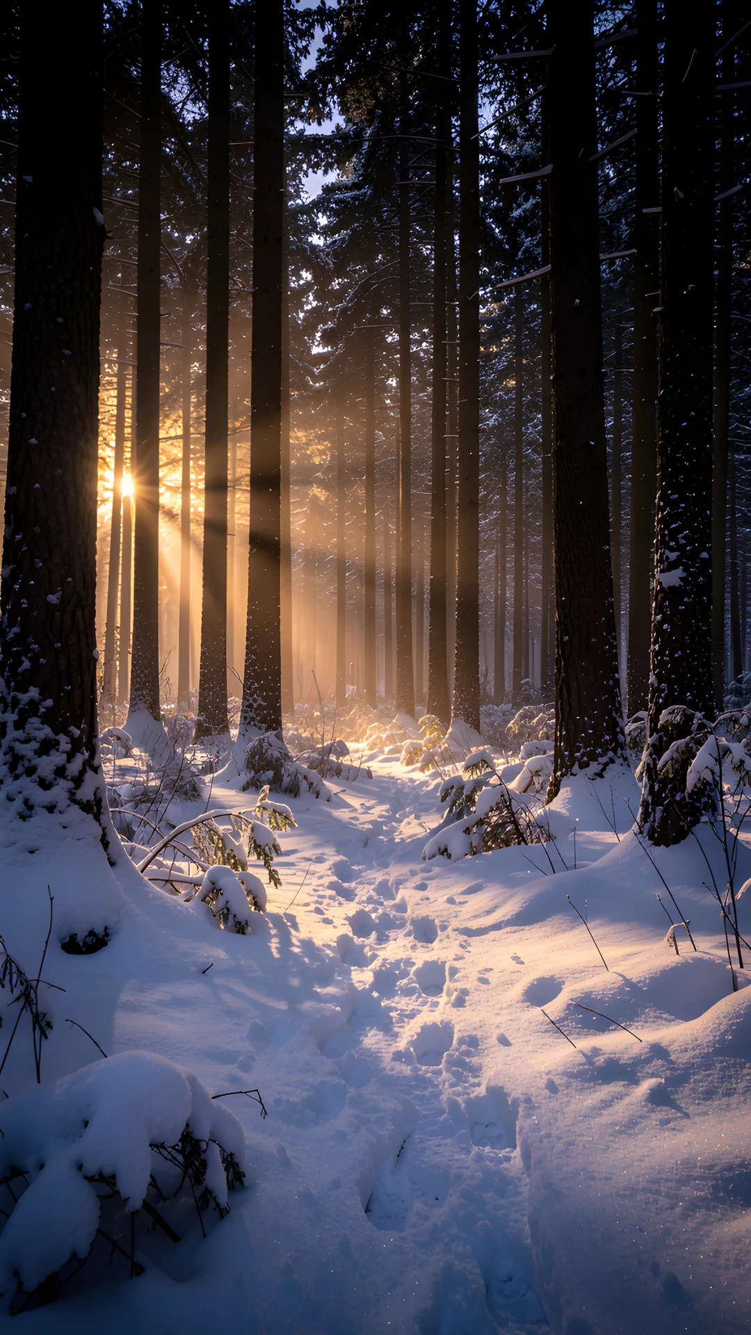 Snow Forest Glow