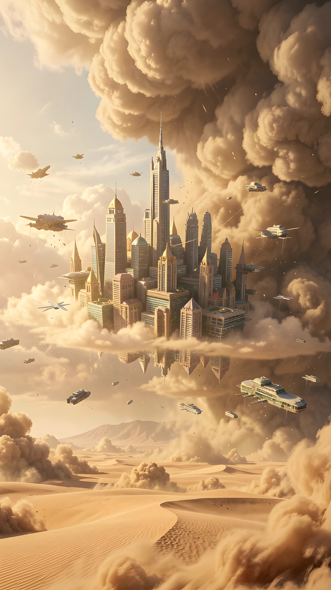 Sandstorm Cityscape