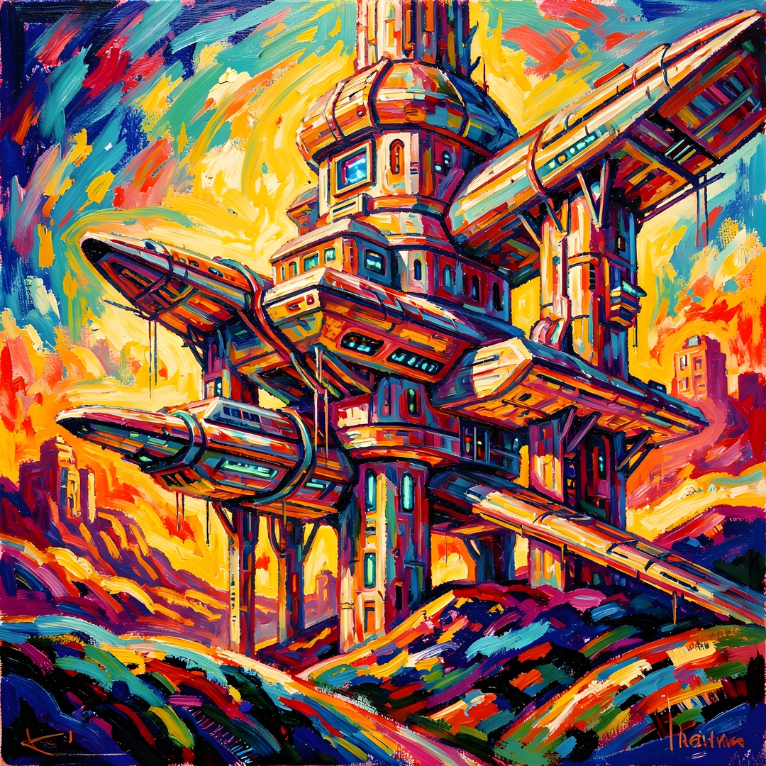 Impressionist Cityscape