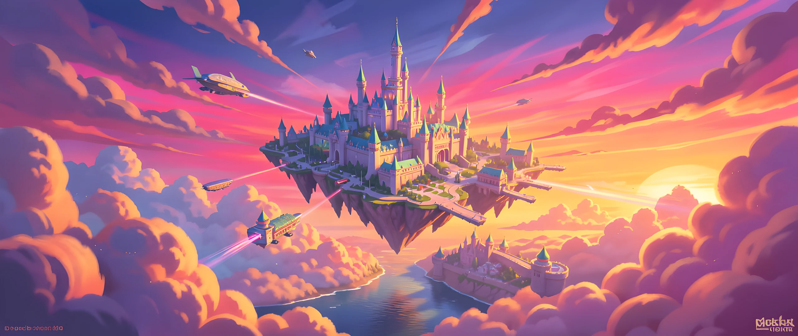Rainbow Cityscape