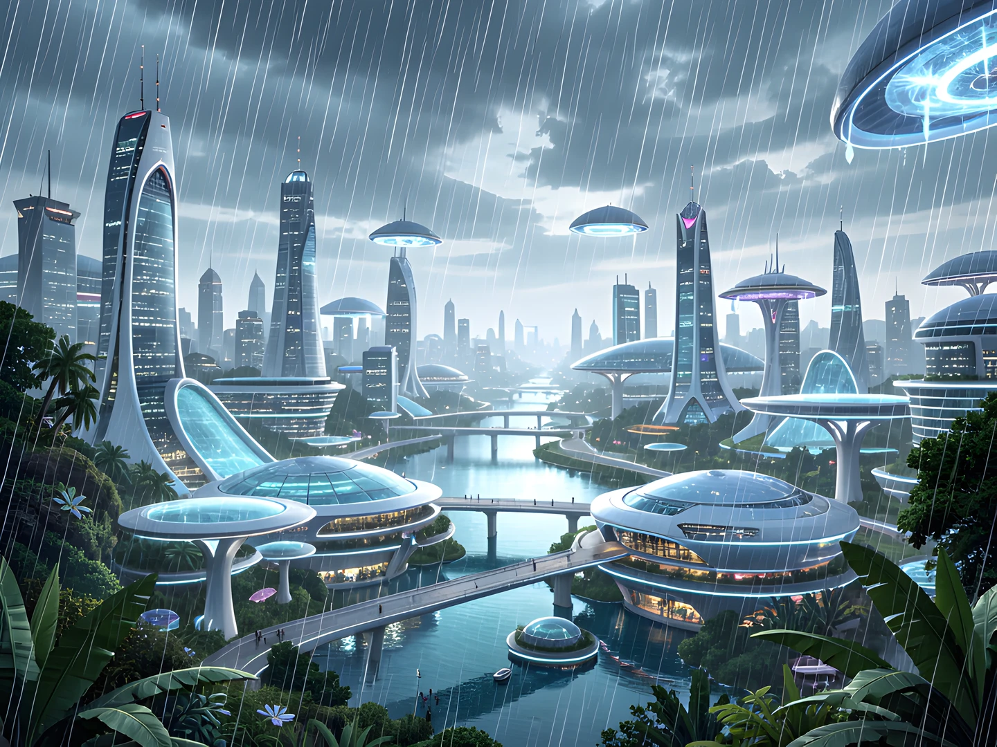 Rainy City Skies