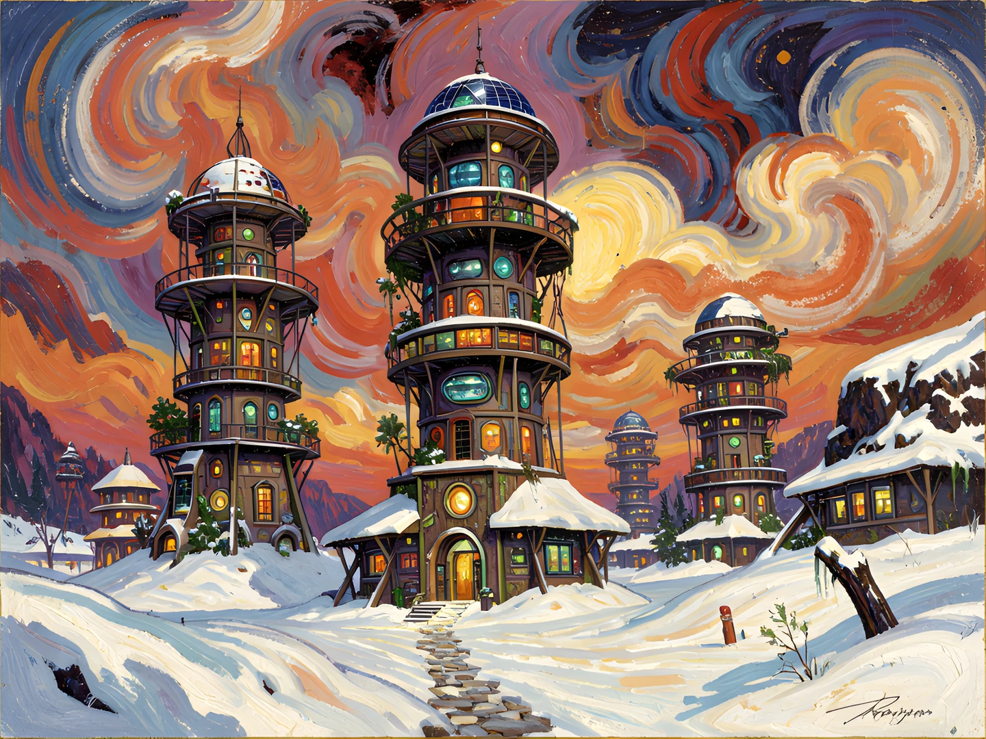 Solarpunk Skyscrapes