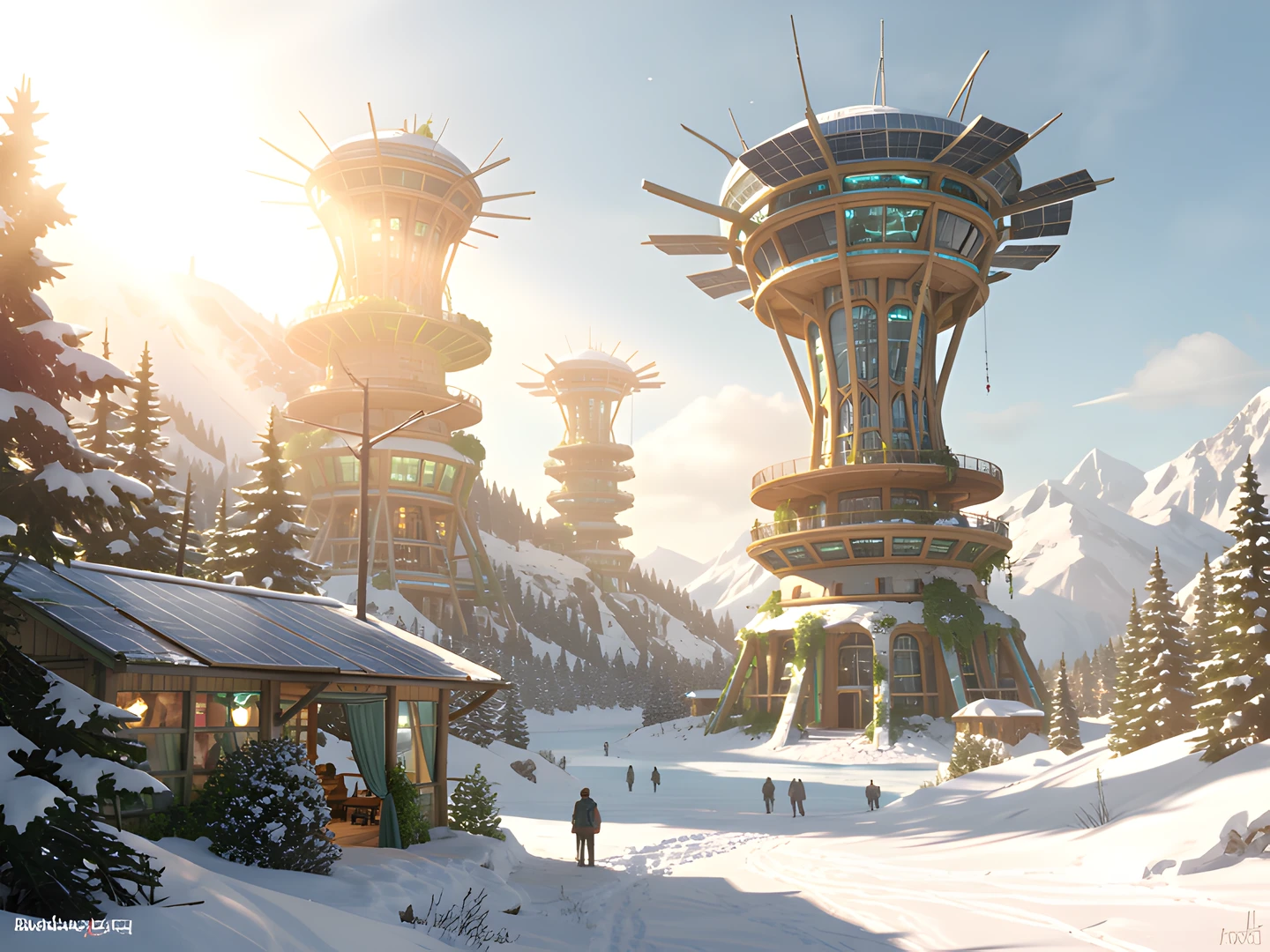 Solarpunk Cityscape