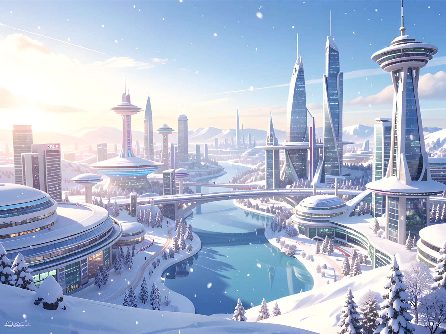 Cityscape Sunset Dreams