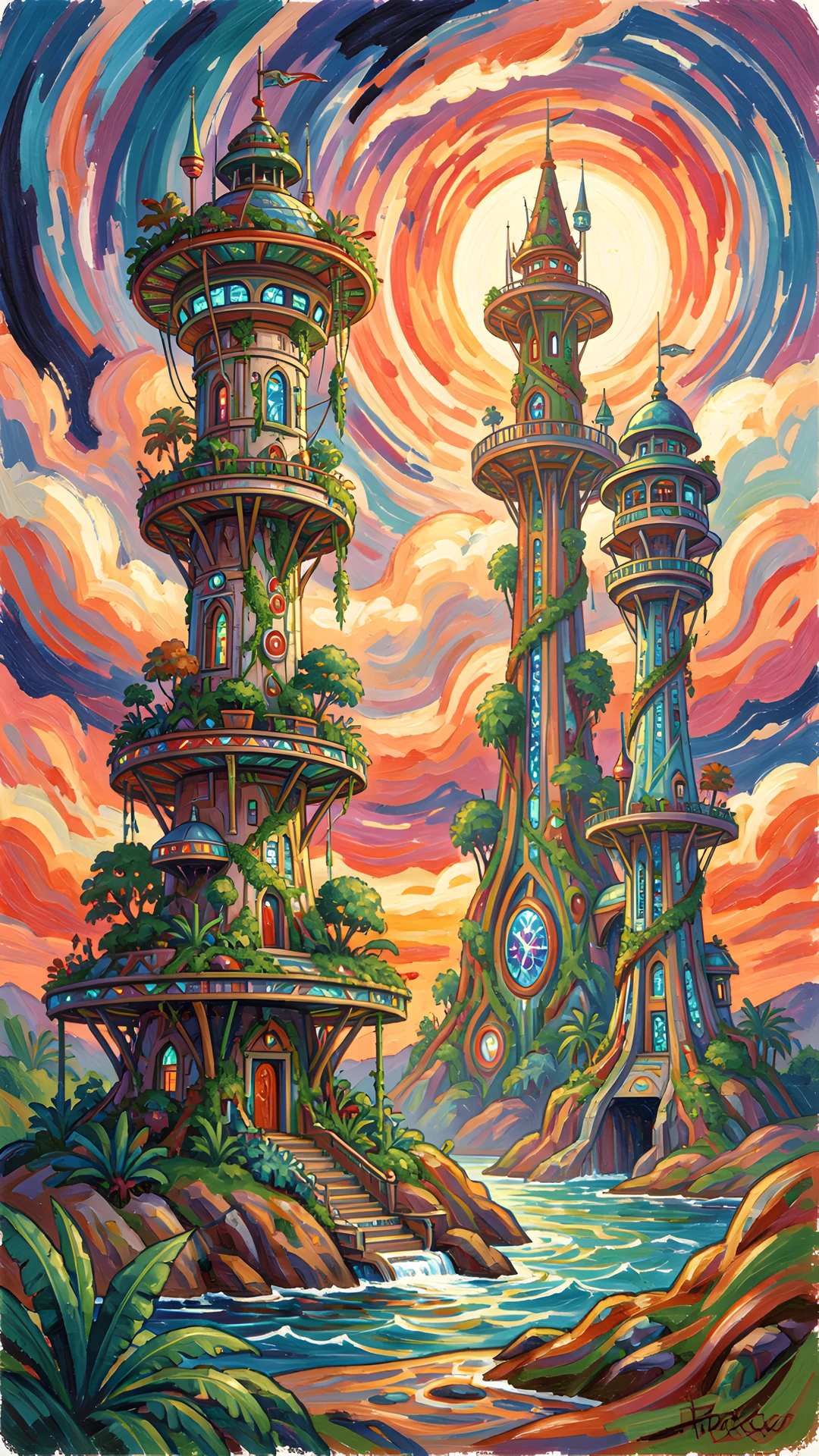 Solarpunk Skyscrapers