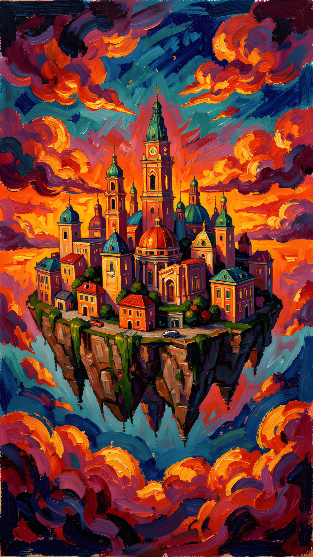 Impressionist Cityscape