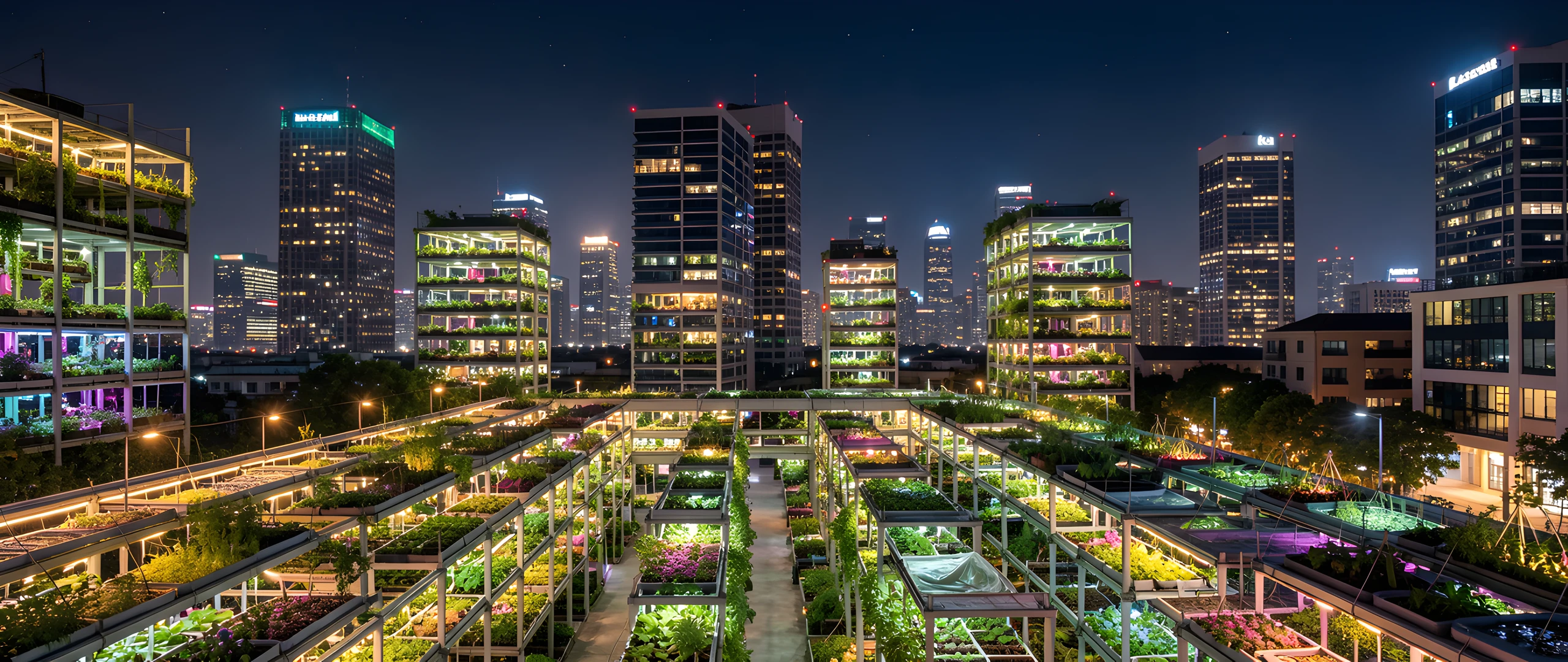 City Night Skyline
