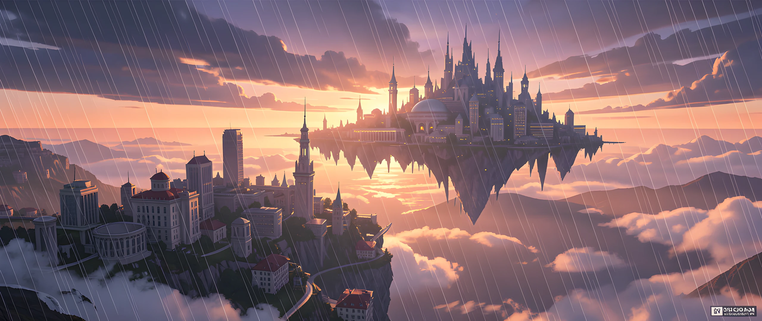 City Morning Clouds