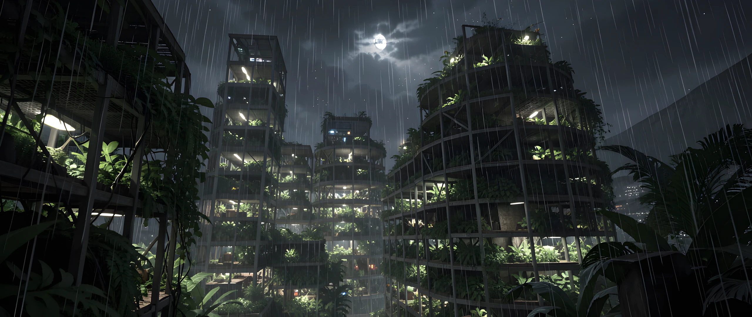 City Rain Scene