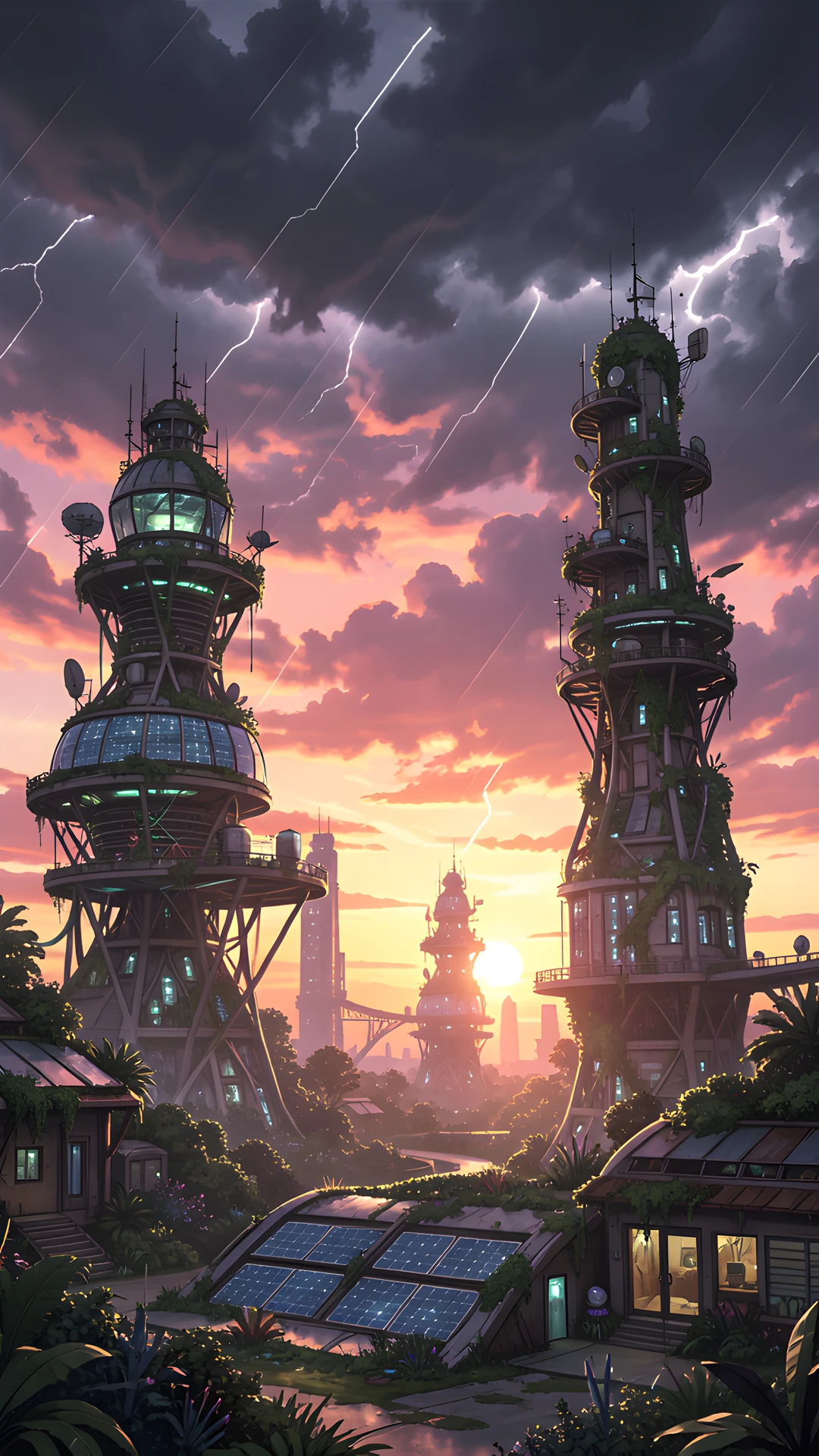 Solarpunk Skyscrapers