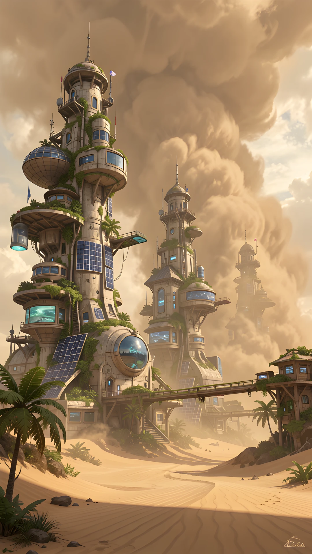 Solarpunk Oasis