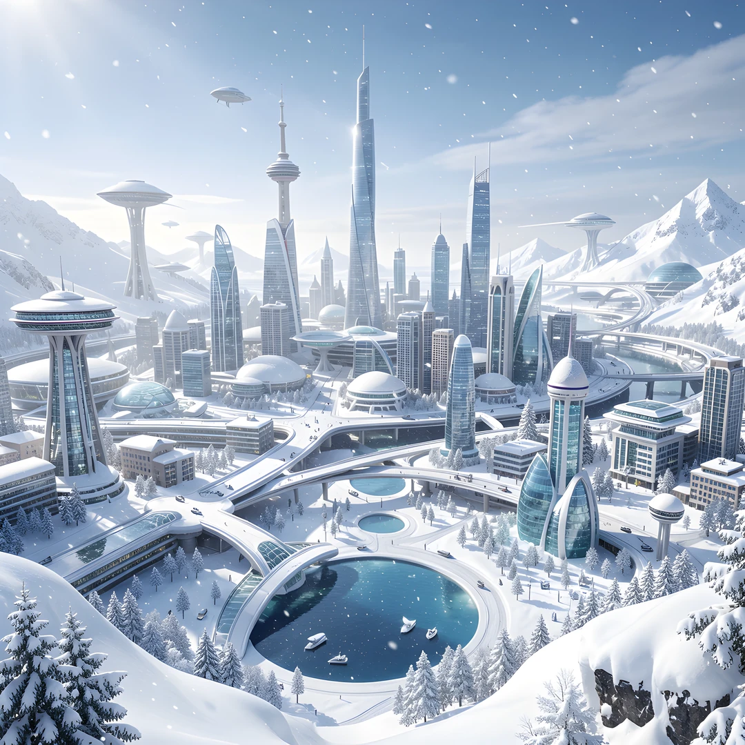 Frozen Cityscape