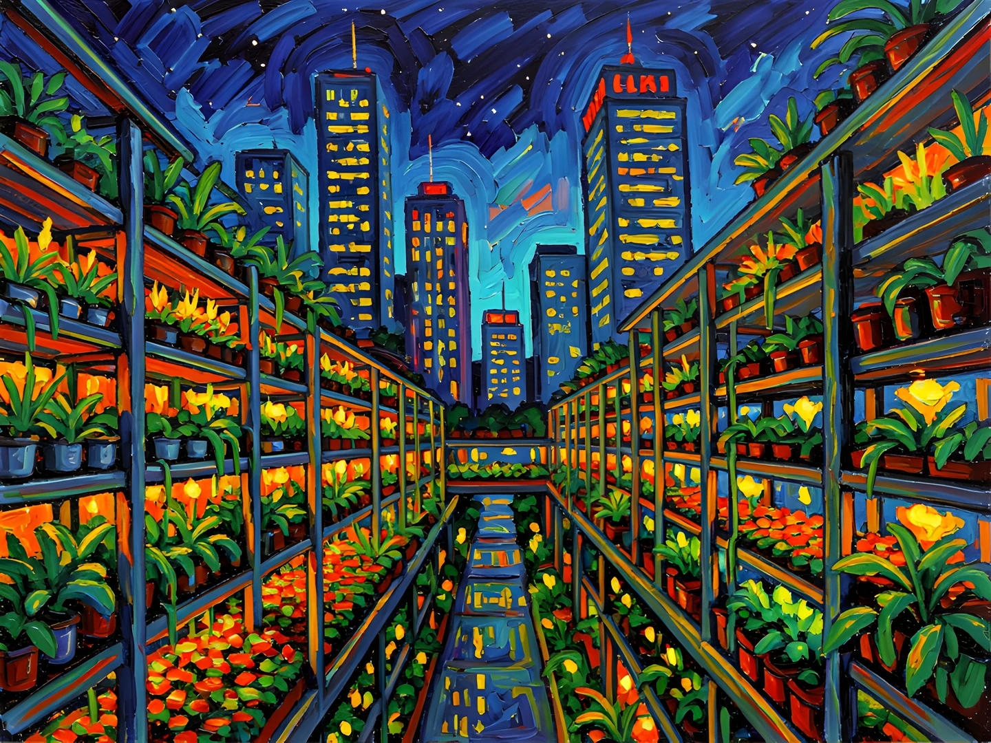 Impressionist Night Scene