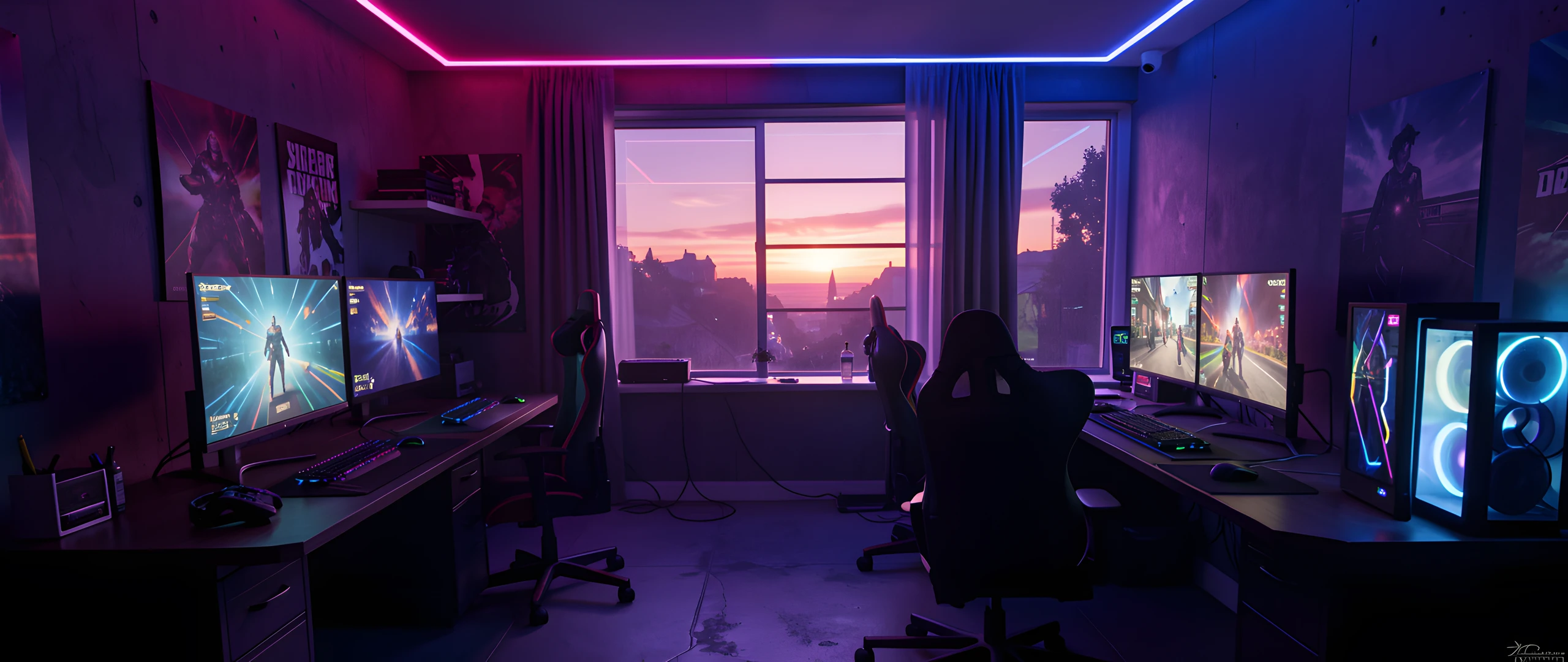 Glowing Console Room
