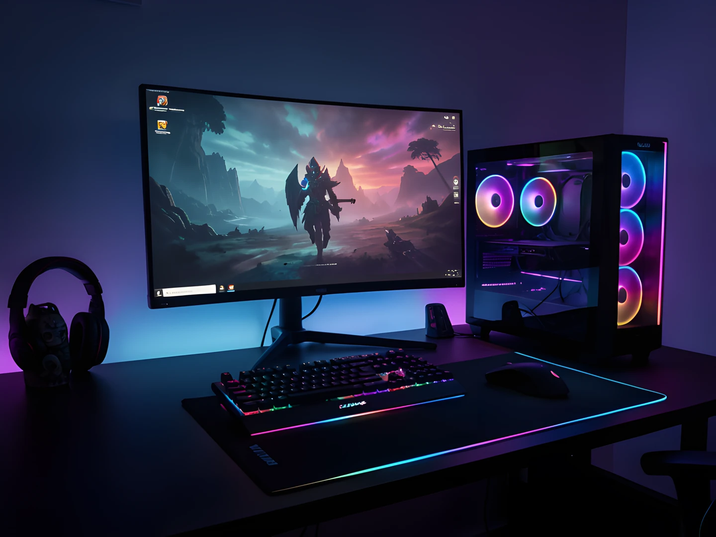 Glowing Keyboard