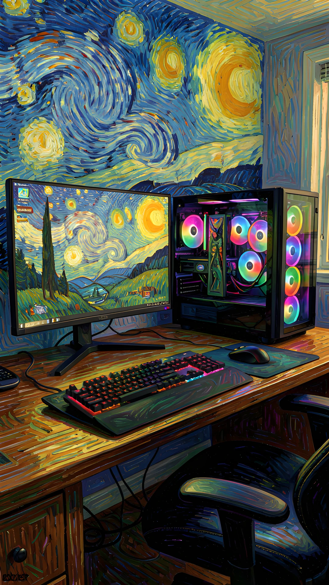 Impressionist Gaming Setup