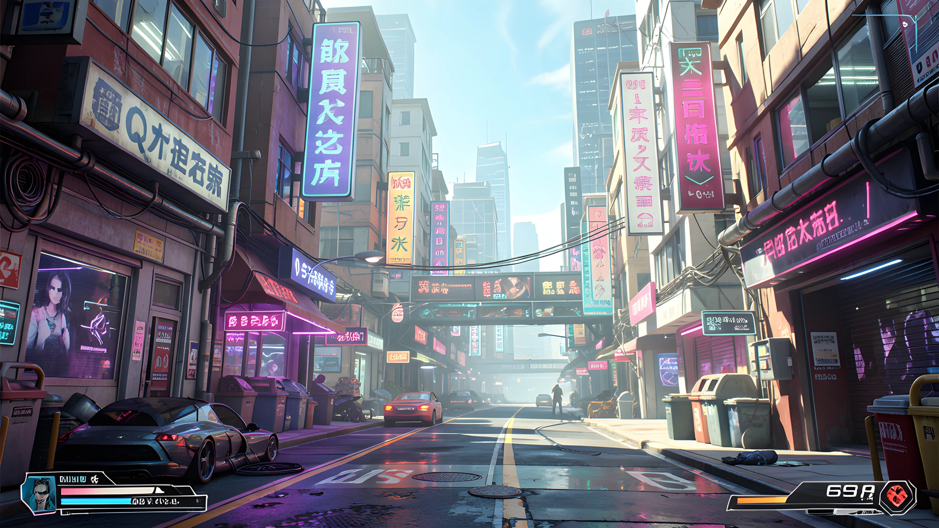 Glowing Pixel Grid
