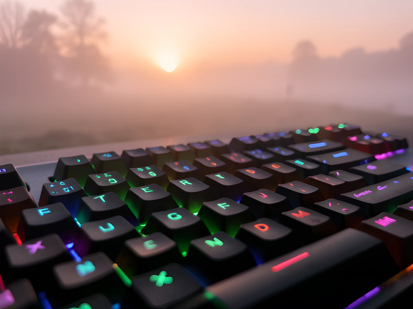 Foggy Keyboard Keys
