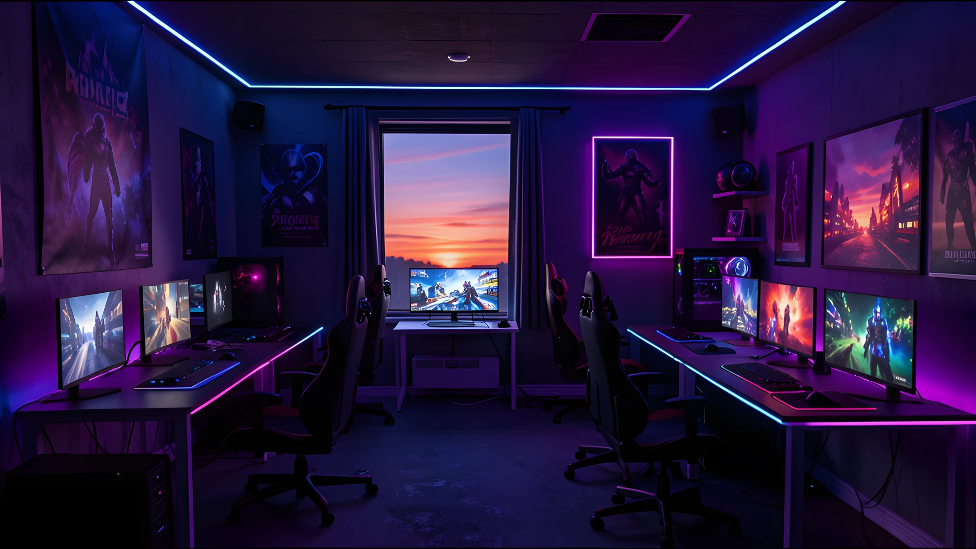 Dark Gaming Room