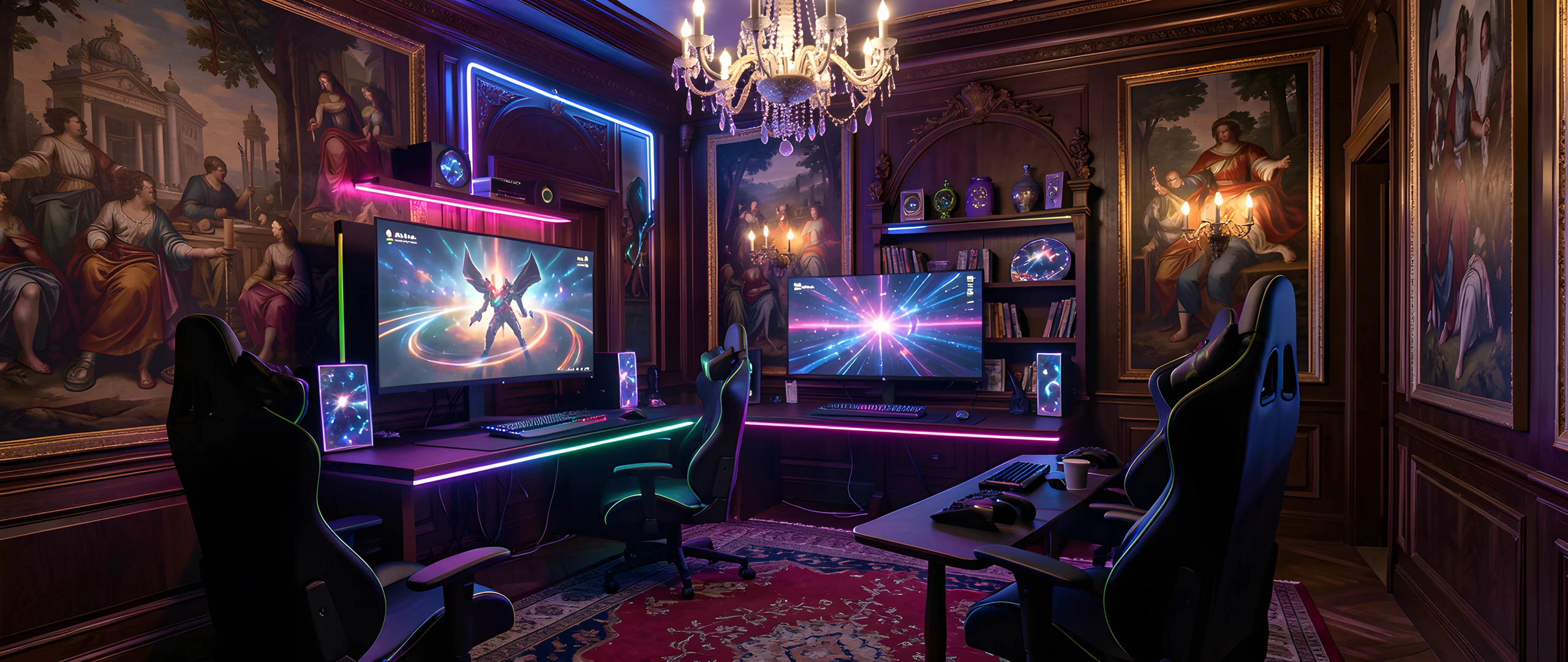 Neon Cyberpunk Lair