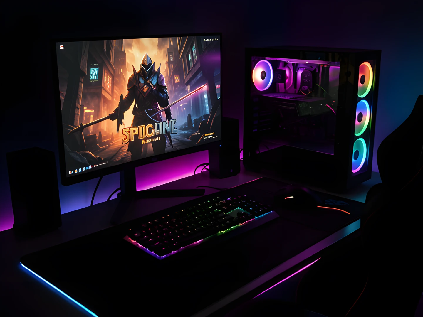 Glowing Keyboard