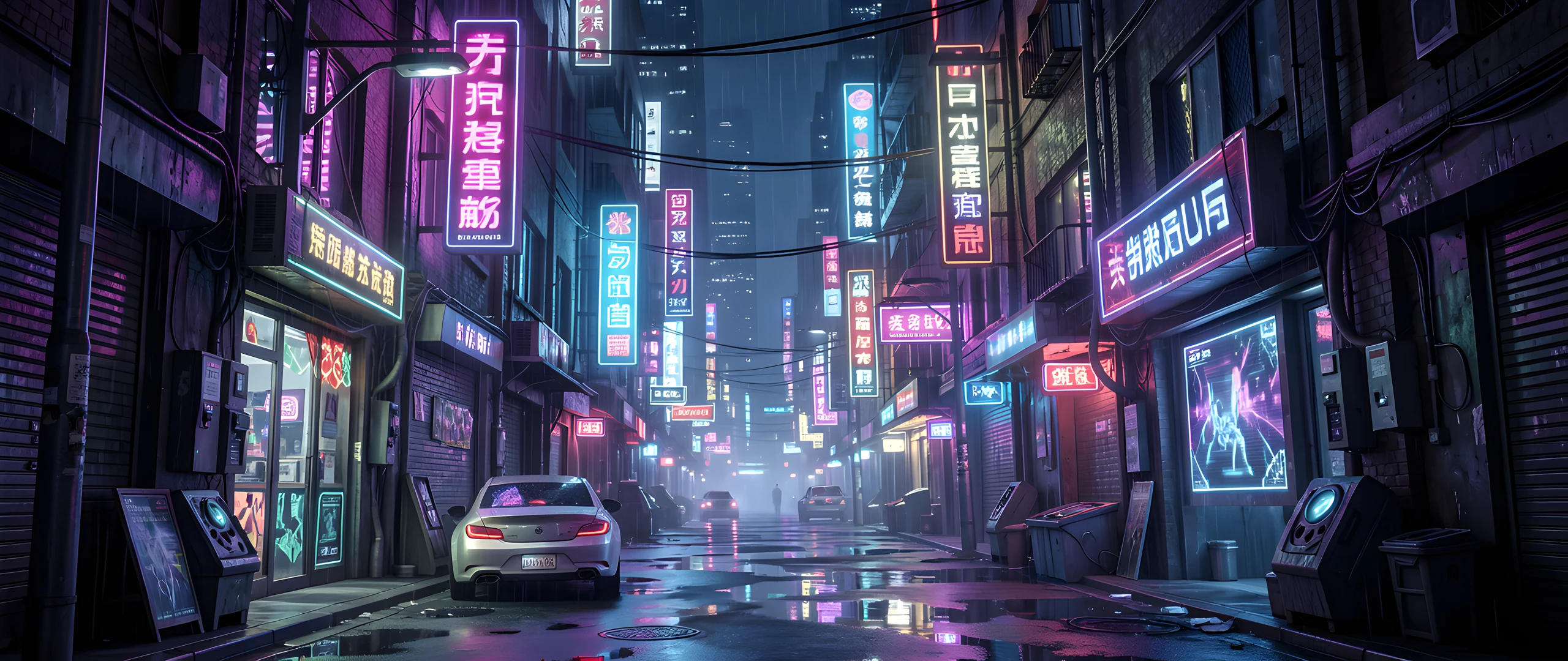 Cyber Night Scene