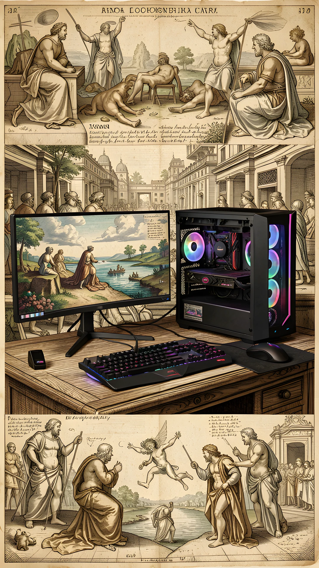Renaissance Gaming Desk