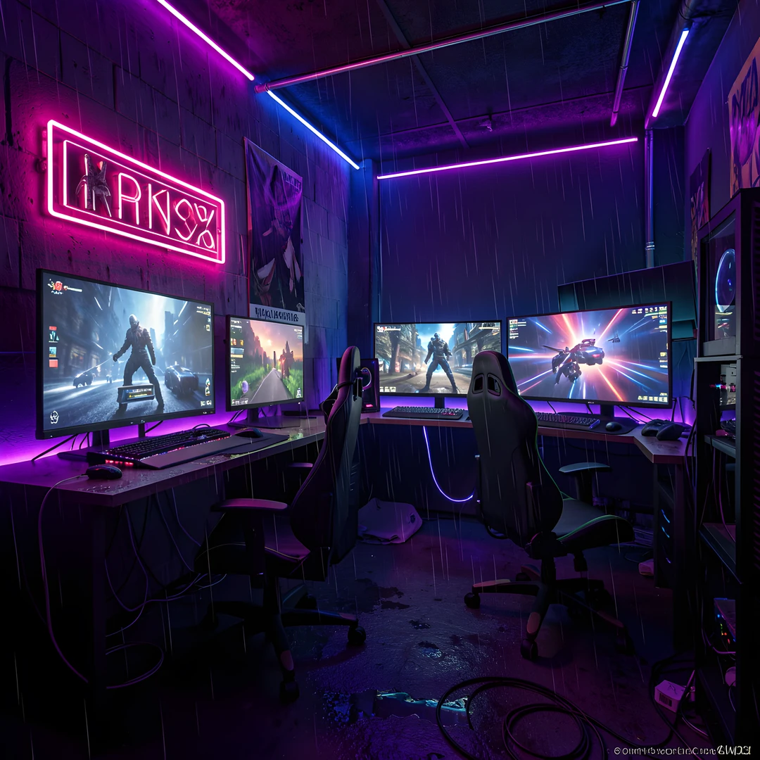 Glowing City Streets