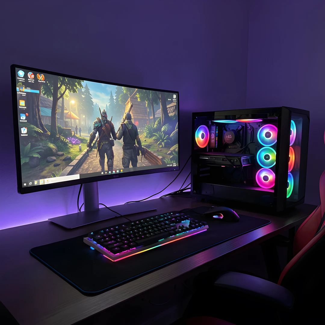 Gaming Night Scene