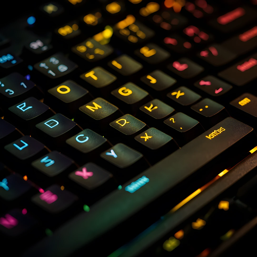 Golden Keyboard Glow
