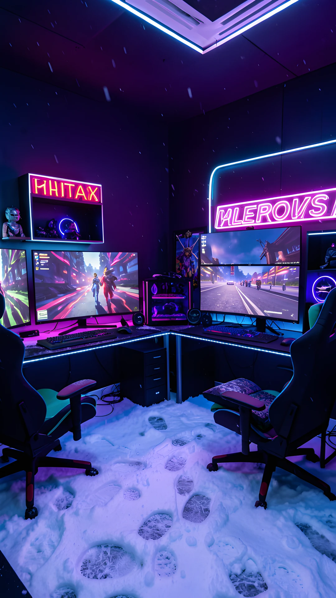 Neon Gaming Lair