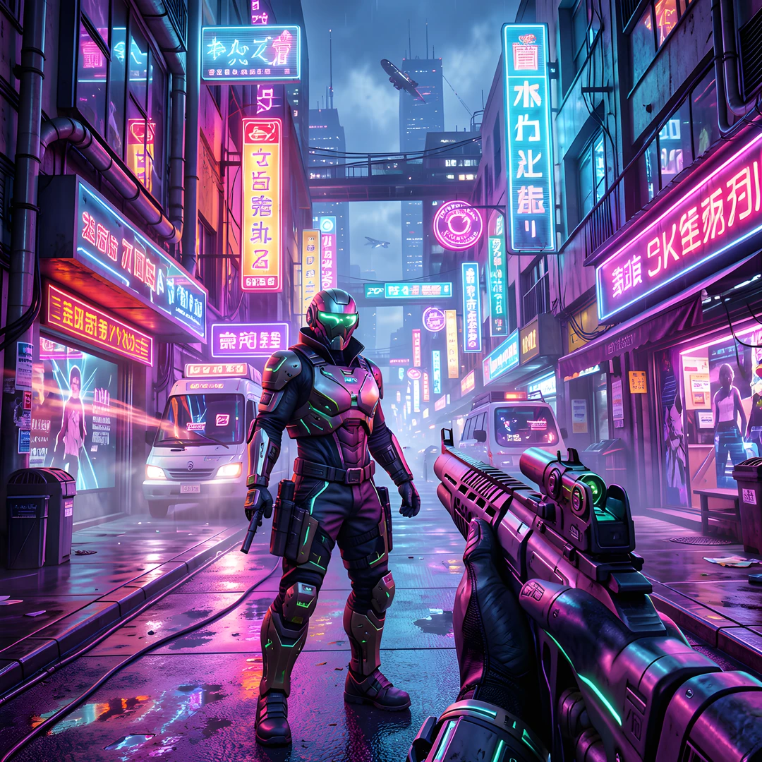 Neon Cityscape