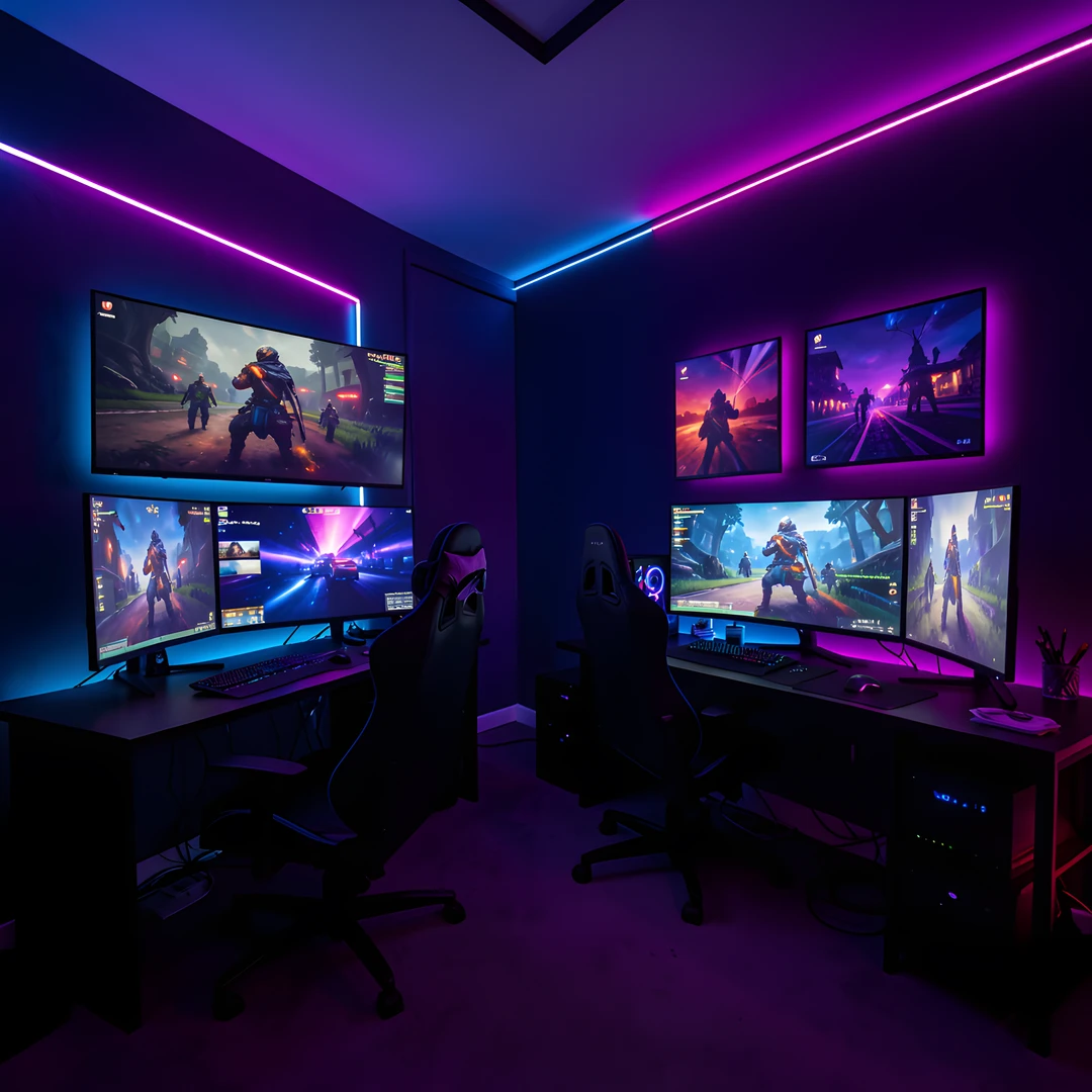 Glowing Pixel Grid