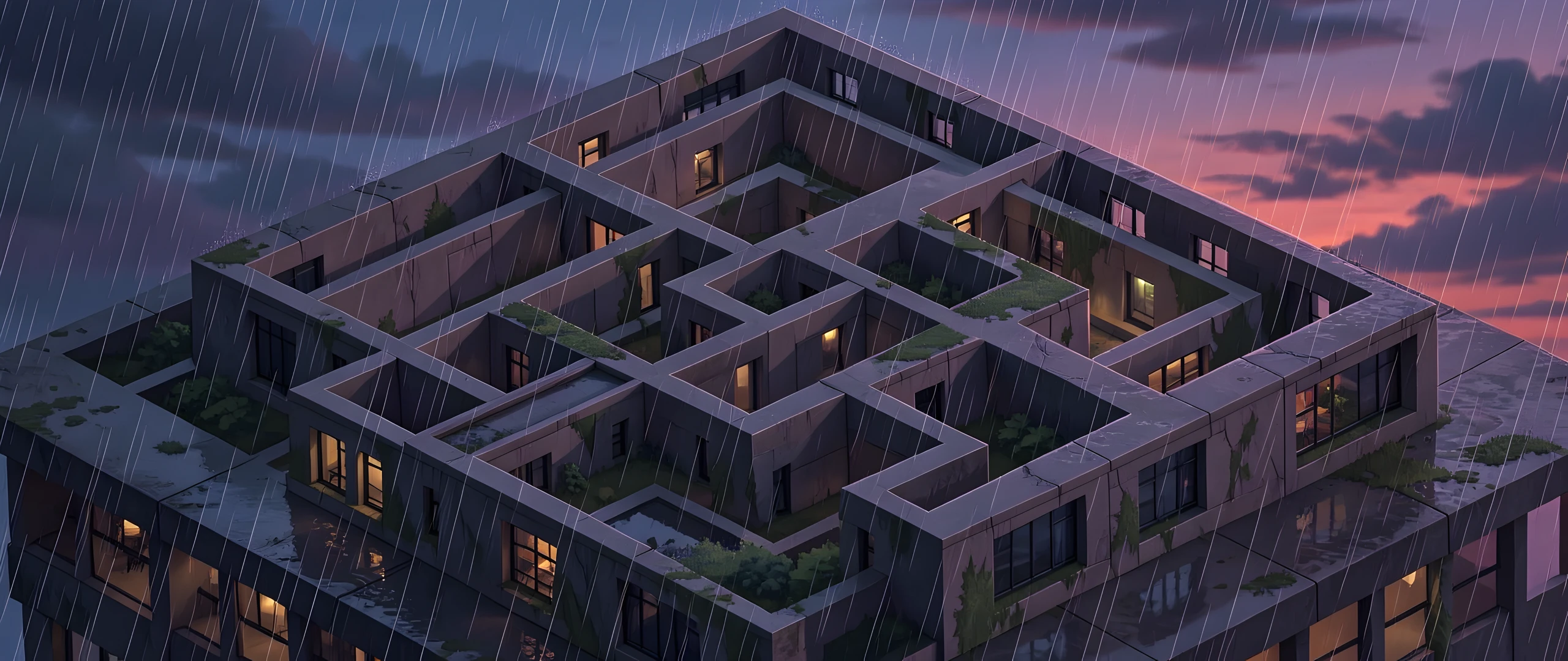 Rainy Cityscape