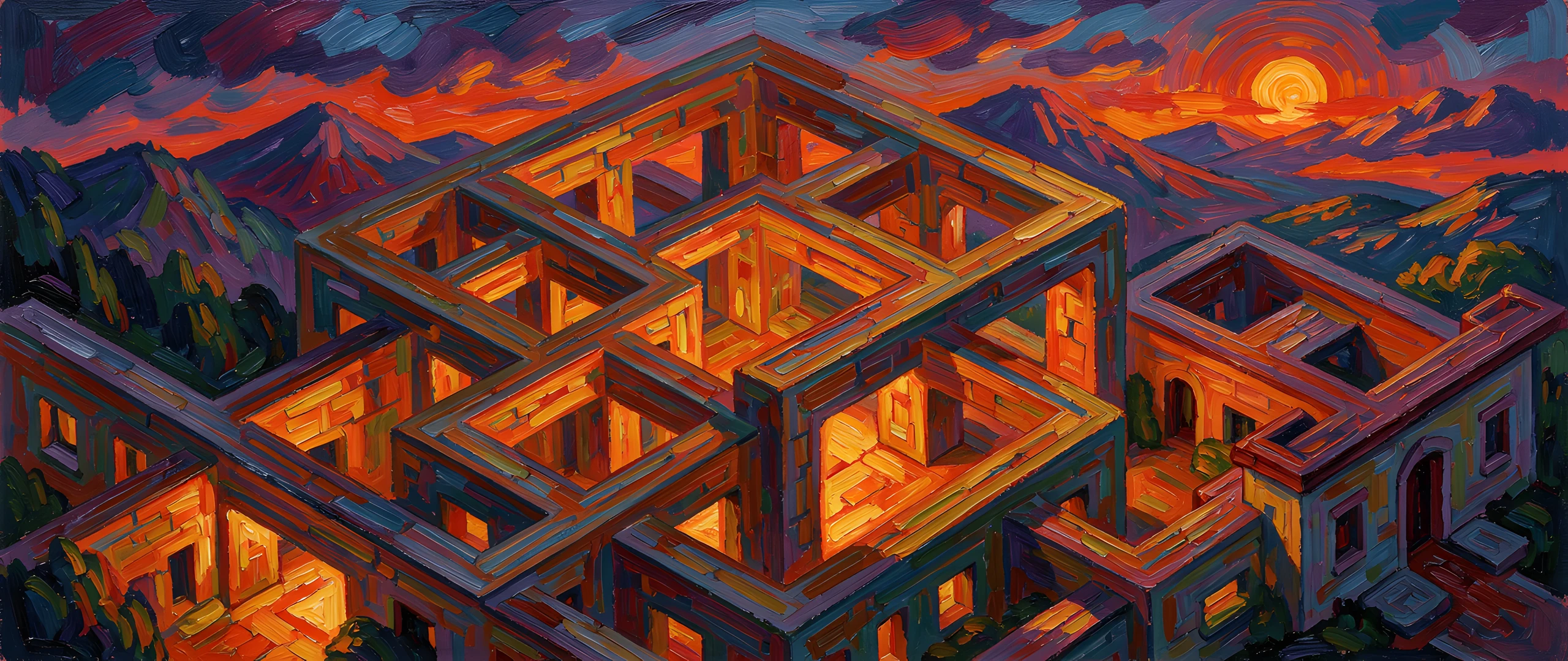Abstract Cityscape